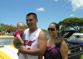 Dad, my cheering section, and coach. Image