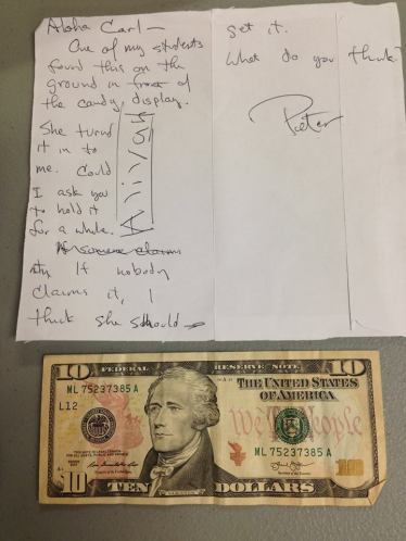 Where is Aliyah $10 Lost and Found